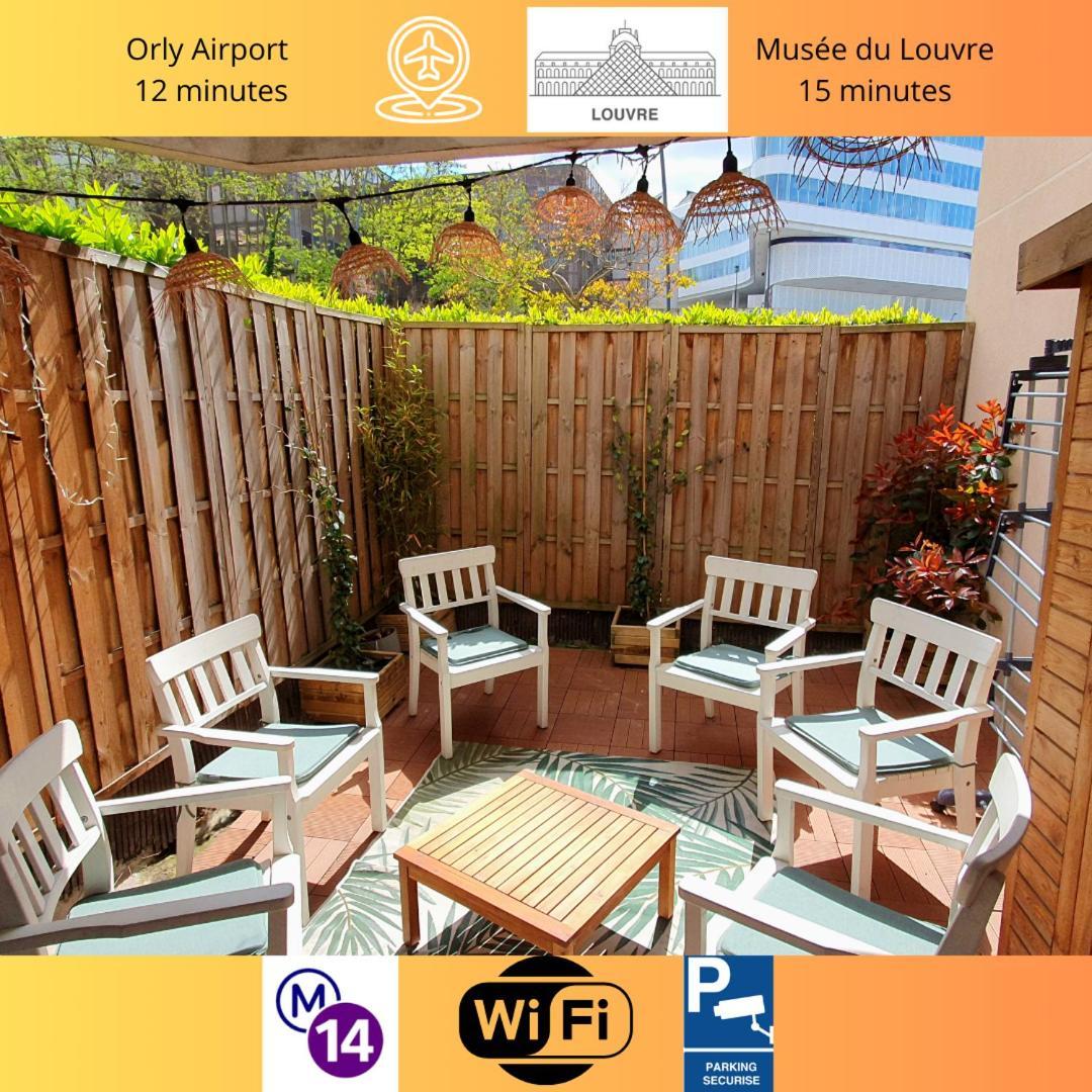 Apartament Cosy'N Paris - Parking Secure - Metro 14 - Wifi - Terrace - Premium Bedding Gentilly Zewnętrze zdjęcie